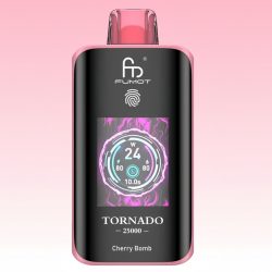 R&M Tornado 25K Cherry Bomb Goût - RandM Vape Français