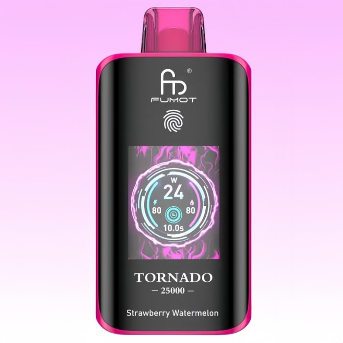 R and M Tornado 25K Strawberry Watermelon Goût - RandM Vape Français