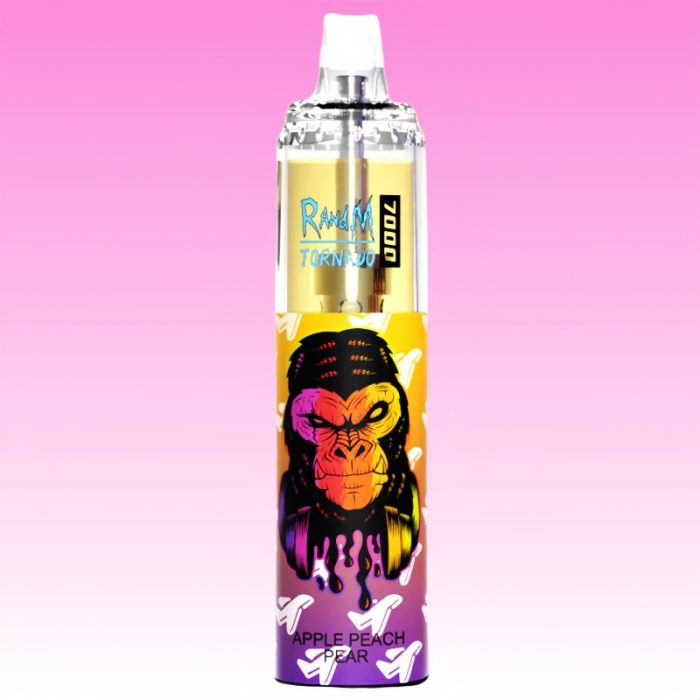 Puff RandM Tornado 7000 Apple Peach Pear - RandM Vape Français