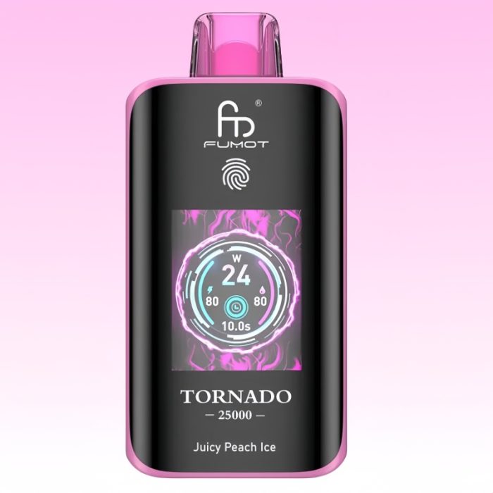 Puff RandM Tornado 25K Juicy Peach Ice - RandM Vape Français