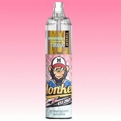 Puff RandM Tornado 7000 Strawberry Banana Goût - RandM Vape Français