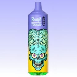 Puff RandM Tornado 9K Straw Mango - RandM Vape Français